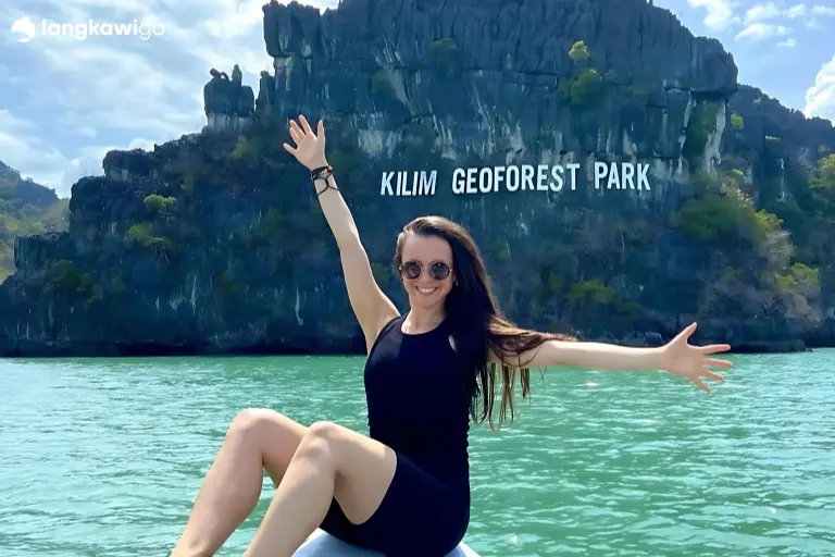 Langkawi Mangrove Tour | Explore Kilim Geoforest Park from RM30/Pax excited women at geoforest boat tour