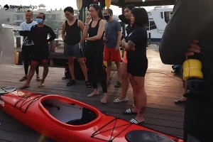 Mangrove Kayaking Tour Langkawi | RM120 Per Person 2026 Promo Mangrove kayaking group getting ready with kayaks